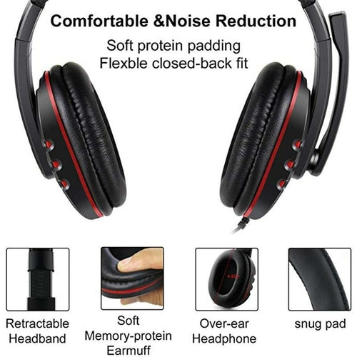LED Wired Stereo Gaming Headset